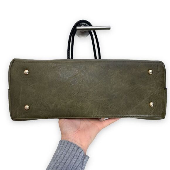 Whip Stich Faux Leather Tote Bag - Picture 3 of 7